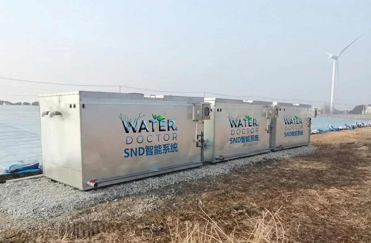 SND container system deployed at Yangcheng Lake crab farm